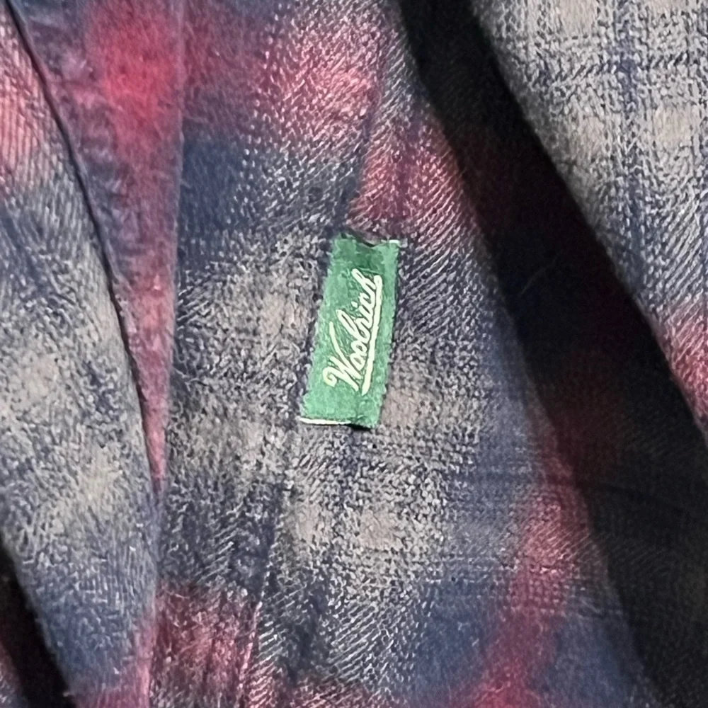 Woolrich Red and Blue plaid Casual Button Down Shirt 2XL